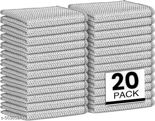 20PCS Wire Dishwashing Rags for Wet and Dry Stainless Steel Dishcloth Scrubber Non-Scratch Wire Dishcloth for Sinks Counters Easy Rinsing Machine Washable Stove Sinks Etc - NARIX INDIA