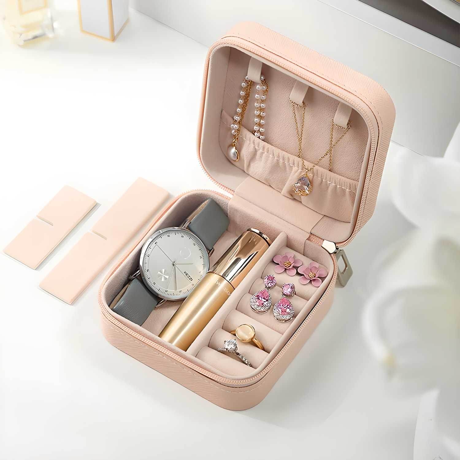 Portable Travel Jewellery Organizer Pouch (Assorted) - NARIX INDIA