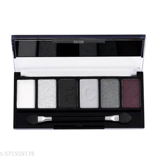 Fashion Colour Eyeshadow Palette | 6 Pigmented Colors Eyeshadow Palette Long Wearing And Easily Blendable Eye Makeup Palette Matte | Matte, Shimmery And Metallic Finish | (SMOKEY) - NARIX INDIA