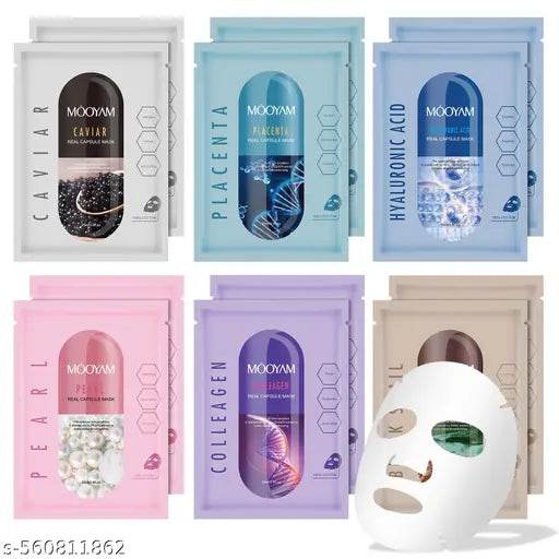 korean face sheet mask pack 6 - NARIX INDIA