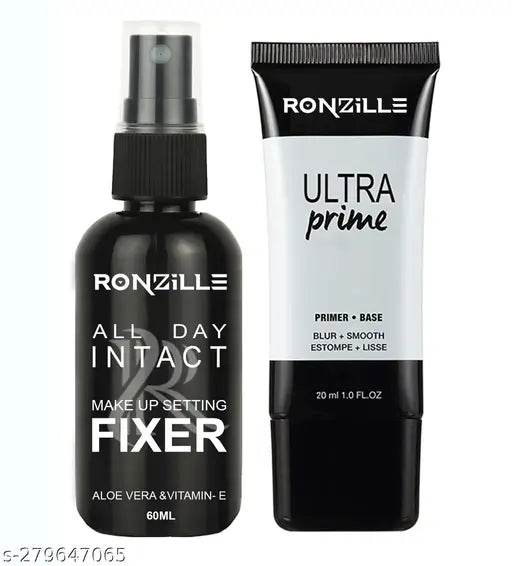 RONZILLE Make up Fixer 60ml Natural Aloe- Vera Vitamin- E With Tube Primer - 80 ml - NARIX INDIA