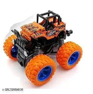 Mini Monster Friction Truck Toy for Kids Boys Girls Age 3-8 | 360 Drift Stunt car | Push and Go Forward Car | Birthday Party Gift for Kids (Pack of 2, Multicolor) - NARIX INDIA