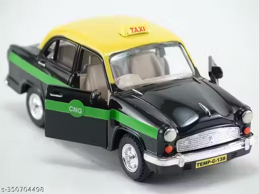 Ambassador Taxi Pull Back Car Multicolor - NARIX INDIA