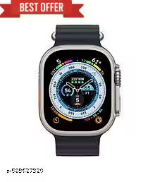 T800 Smart Watch 1.96" (4.9 cm) Display, BT Calling, Functional Crown, AI Voice Assistant, Built-in Game, HR & SPO2 Monitoring and Stress Monitoring, IP67 smartwatch for men and women