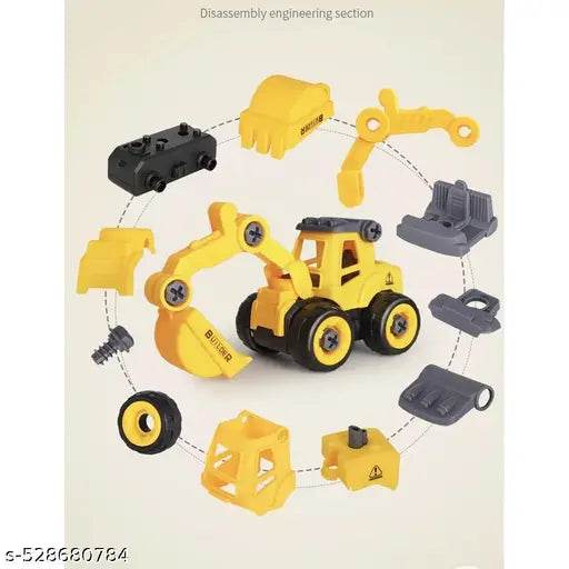 Educational Engineering Truck Toys for Toddlers – Take Apart Construction Vehicles with Toy Drill and Screws - NARIX INDIA 