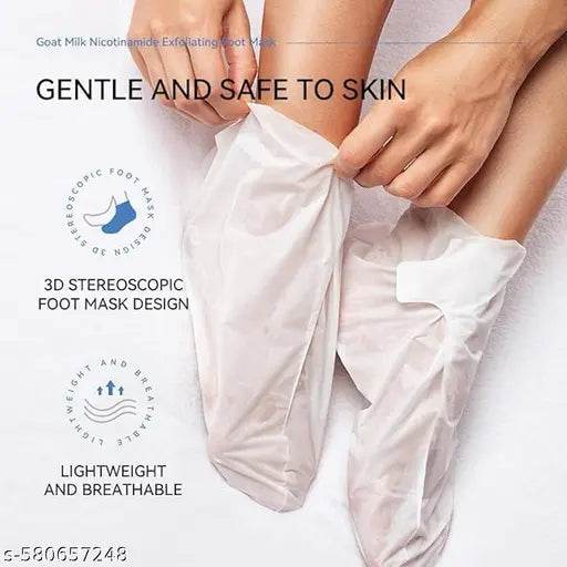 Foot Peeling Mask for Dead Skin Removal – Natural Exfoliating Foot Mask for Dry Feet, Calluses & Cracked Heels (levender foot mask) - NARIX INDIA 