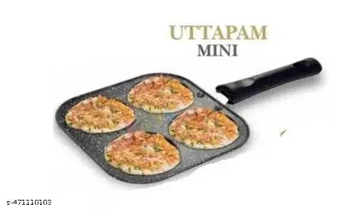 BOLA Non Stick Grill Uttapam Maker Aluminium Multi Snack Maker 4 Cavity - NARIX INDIA 
