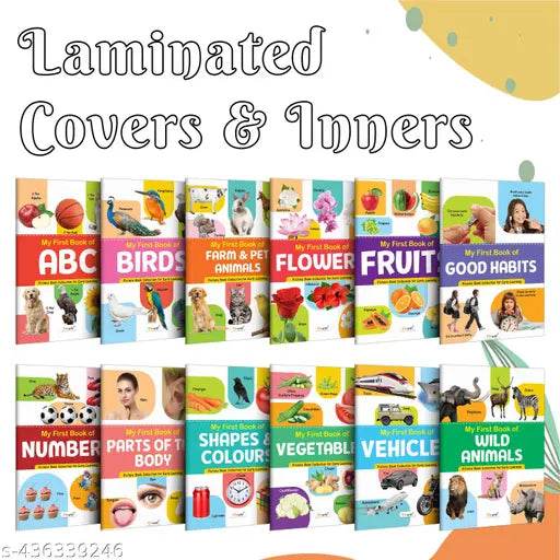 My First Picture Book Collection For Early Learning : Books For Children, Learning Picture Library For Kids, Toddler book, Early learning book With 12 Topics - NARIX INDIA 