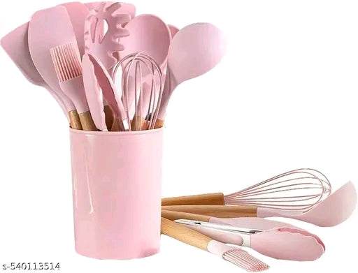 Silicon Kitchen Spoons set of 12 - NARIX INDIA 