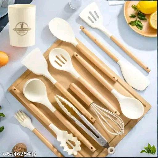 Silicon Spoons Kitchen set of 12 pcs - NARIX INDIA 