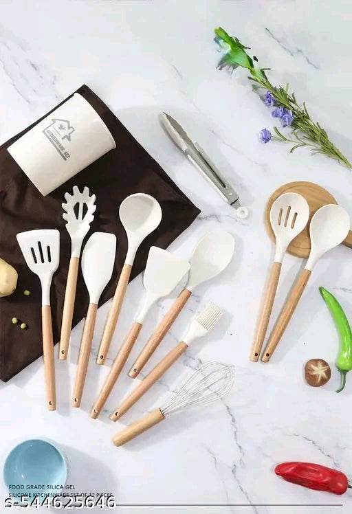 Silicon Spoons Kitchen set of 12 pcs - NARIX INDIA 