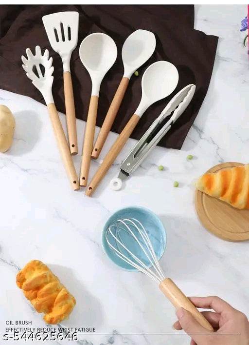 Silicon Spoons Kitchen set of 12 pcs - NARIX INDIA 
