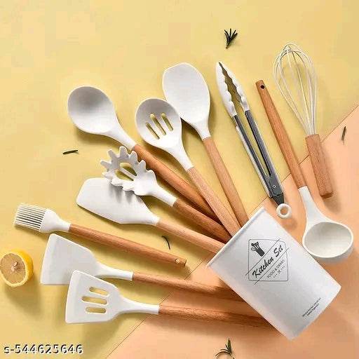 Silicon Spoons Kitchen set of 12 pcs - NARIX INDIA 