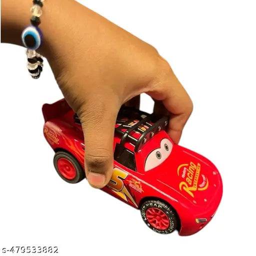 Diecast Mcqueen Car For Kids, Metal Car, Pull Back Action, Lightning & Music (Red, Pack of: 1) - NARIX INDIA 