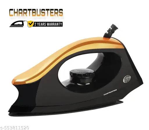 CHARTBUSTERS Fabri Press CB-0008 750 W Dry Iron ( GOLDEN/BLACK ) RADHE RADHE - NARIX INDIA 