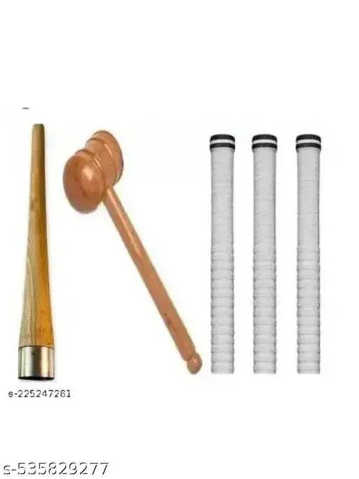 Cricket Bat Grip Combo Pack – Grip Applicator + 3 White Grips + 1 Mallet - NARIX INDIA 