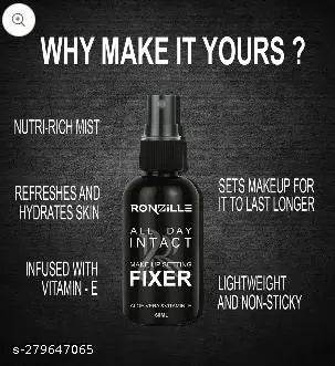 RONZILLE Make up Fixer 60ml Natural Aloe- Vera Vitamin- E With Tube Primer - 80 ml - NARIX INDIA 