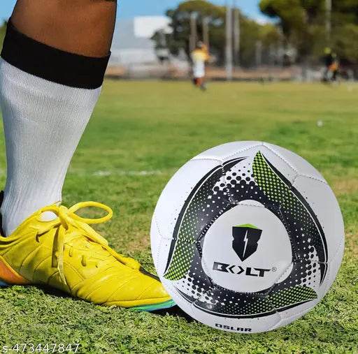 BOLT Oslar Football Professional Match Foot Ball Training Football Size 5 Original for All Ages Group PVC Stitched Standard Sports Football for Ground, Grass, Turf Football with Pin - Multicolor Size 5 - NARIX INDIA 