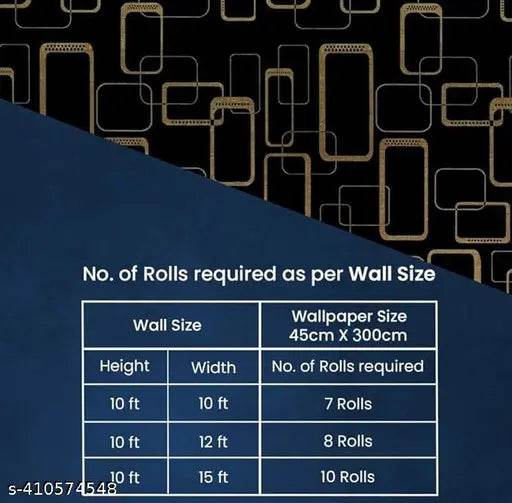 elf Adhesive Black Waterproof (45''cm x 250'' cm) Wallpaper Vinyl Stickers PVC Wall Papers - NARIX INDIA 