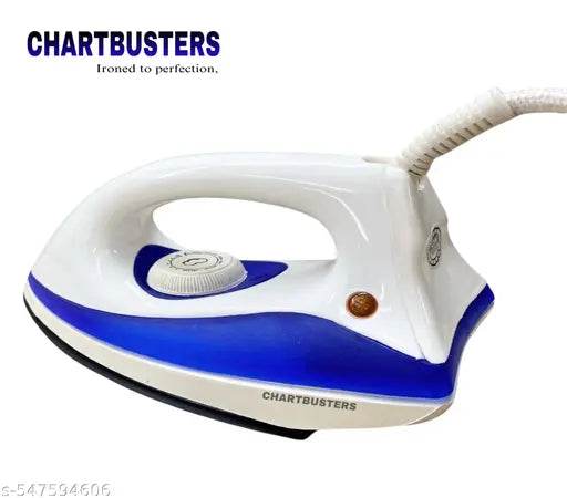 CHARTBUSTERS Fabri Press CB-0008 750 W Dry Iron ( blue/WHITE ) RADHE RADHE - NARIX INDIA 