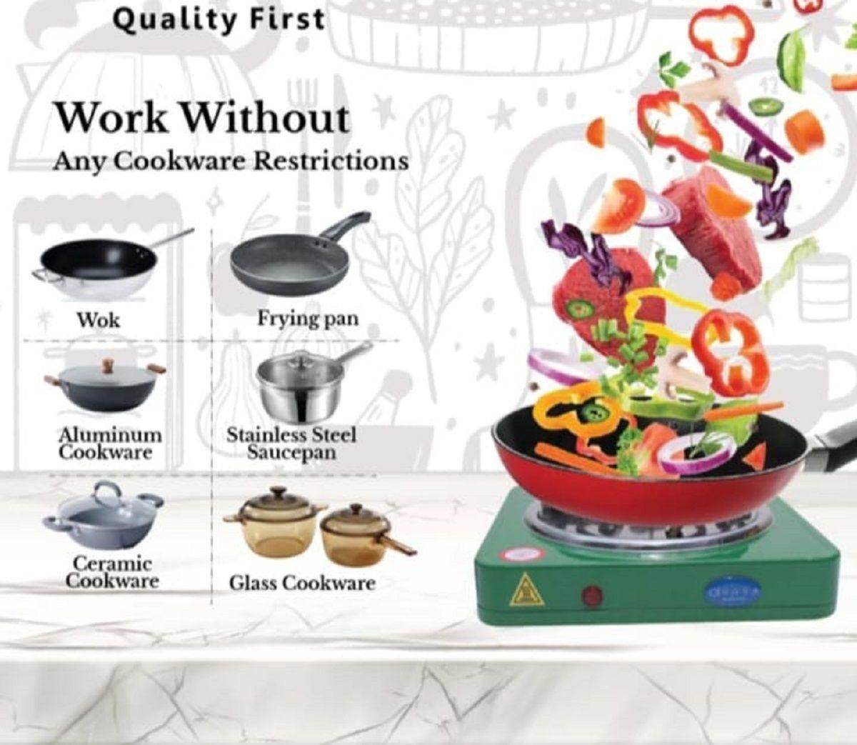 Flameless Electric Cooking Stove (Muticolor) - NARIX INDIA 