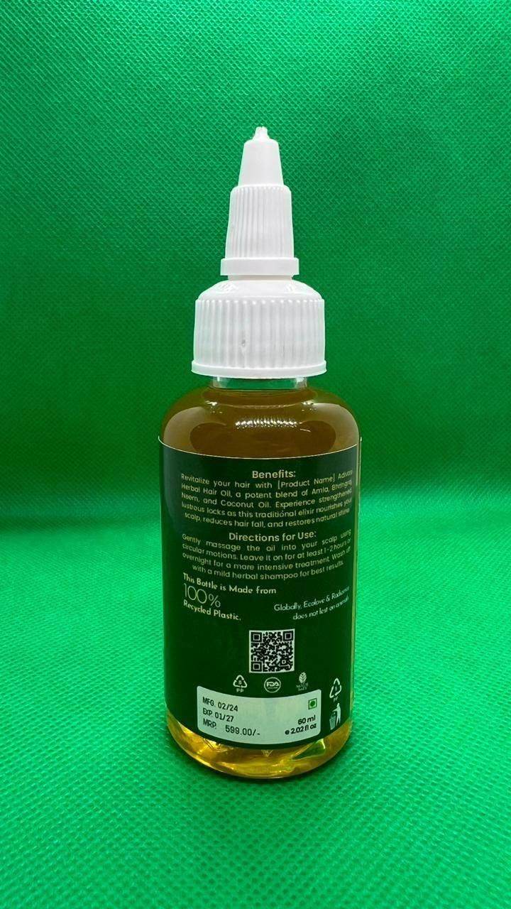 SH Adivasi Hernal Hair Growth Oil 60ml - Nourish Your Roots Naturally (Pack of 2) - NARIX INDIA 