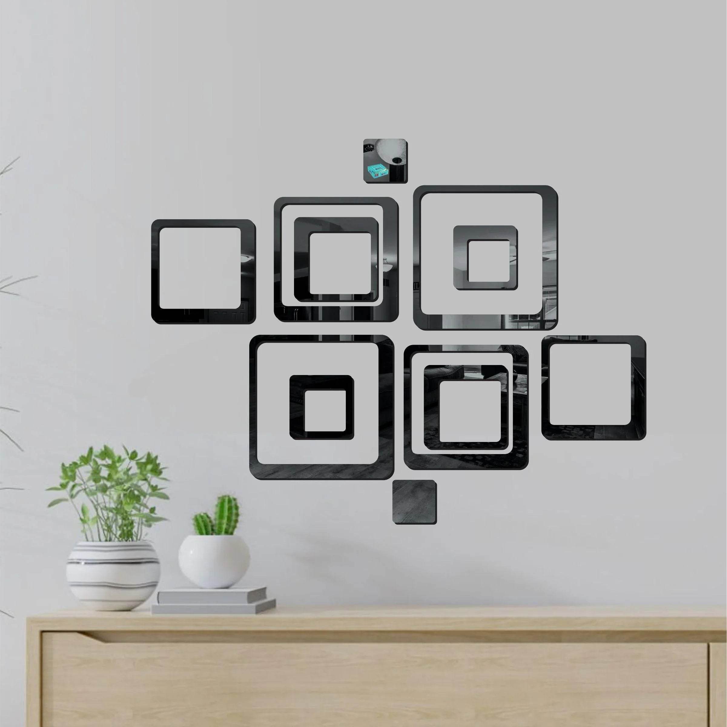 3D Acrylic Mirror Wall Sticker Decoration - NARIX INDIA 
