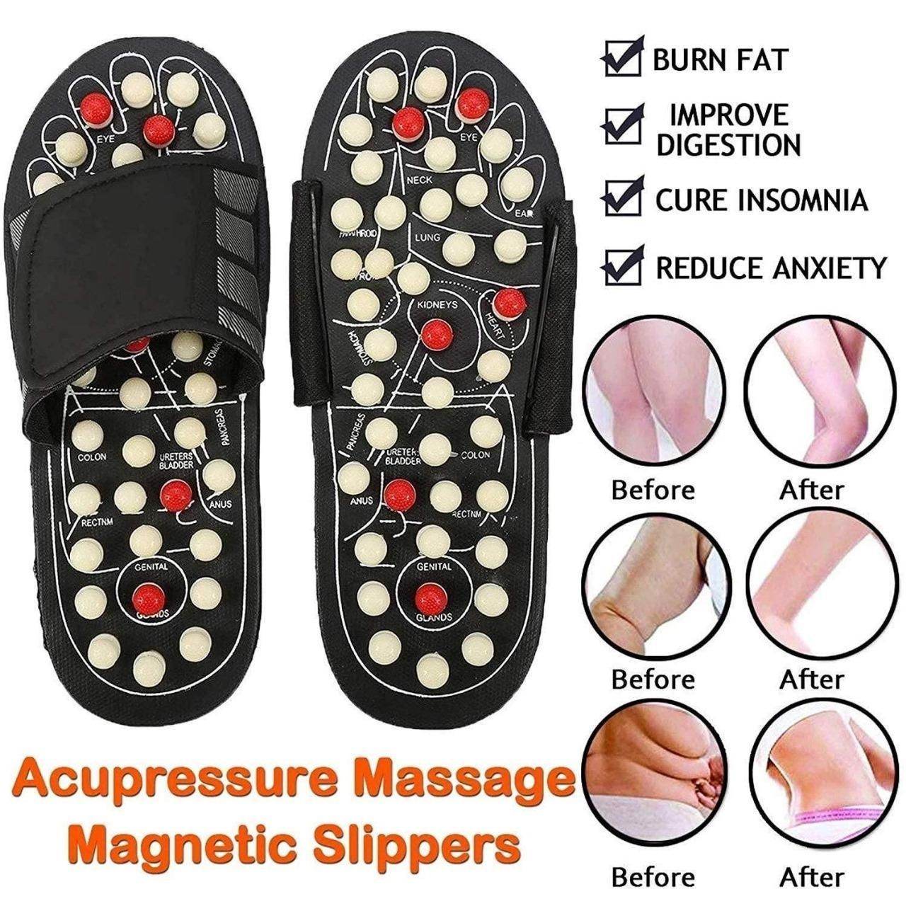 Acupressure and Magnetic Therapy Paduka Slippers for Full Body Blood Circulation For Men and Women - NARIX INDIA 