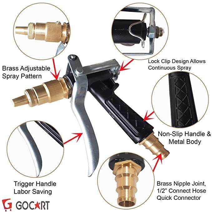 Metal Trigger Brass Nozzle Water Spray Gun - NARIX INDIA 