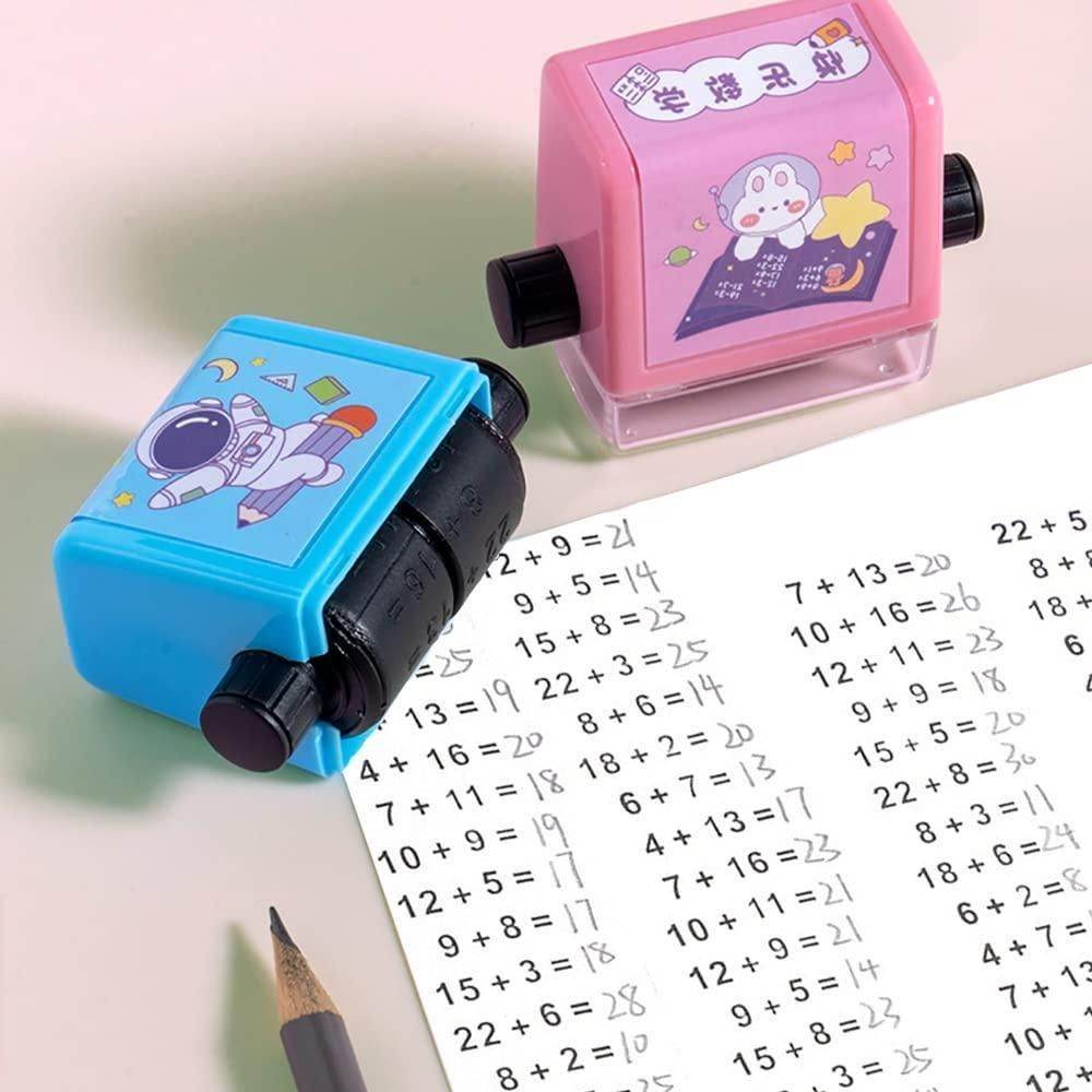Roller Design Digital Teaching Stamp, Math Stamps Practice Tools Within 100 Supplies Educational for Preschool All Arithmetic (1 Pcs) - NARIX INDIA 