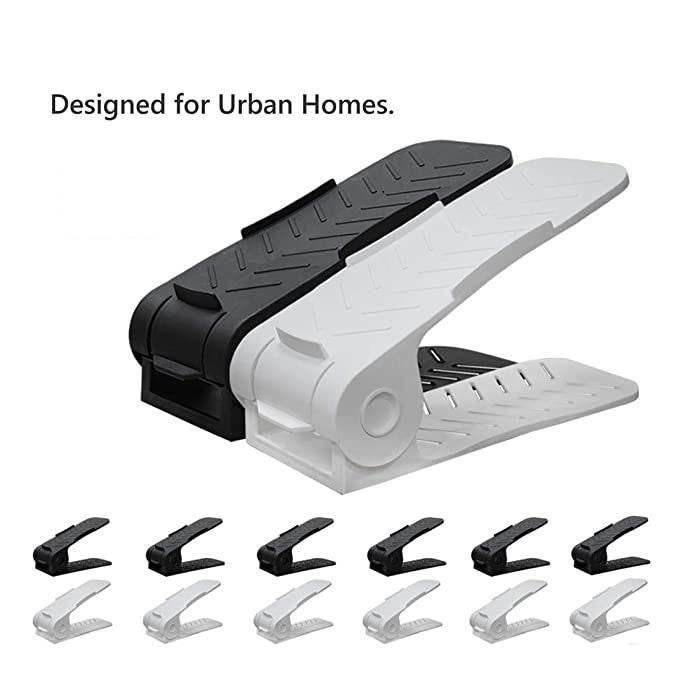 Shoe Rack-Space Savers Shoe Rack Cabinets Storage Plastic Adjustable Shoes Wardrobe Shoes Storage ( 4 Pcs) - NARIX INDIA 