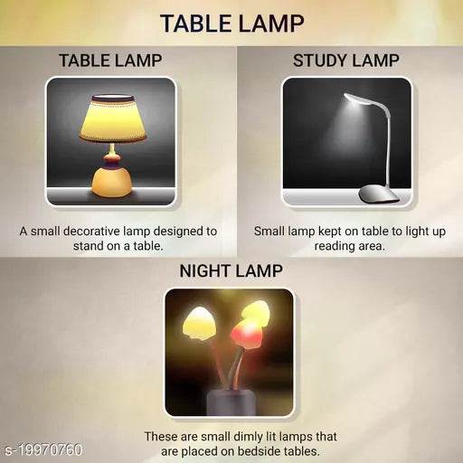 Afast Designer Decorative Wooden Table Lamp With Hand Decorative Glass Shade For Colorful Magical Lighting Effect-BT21 - NARIX INDIA 