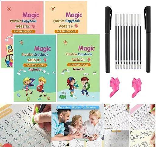 WRITING MAGIC BOOK FOR KIDS EVAPORATIVEINK REUSABLE - NARIX INDIA 