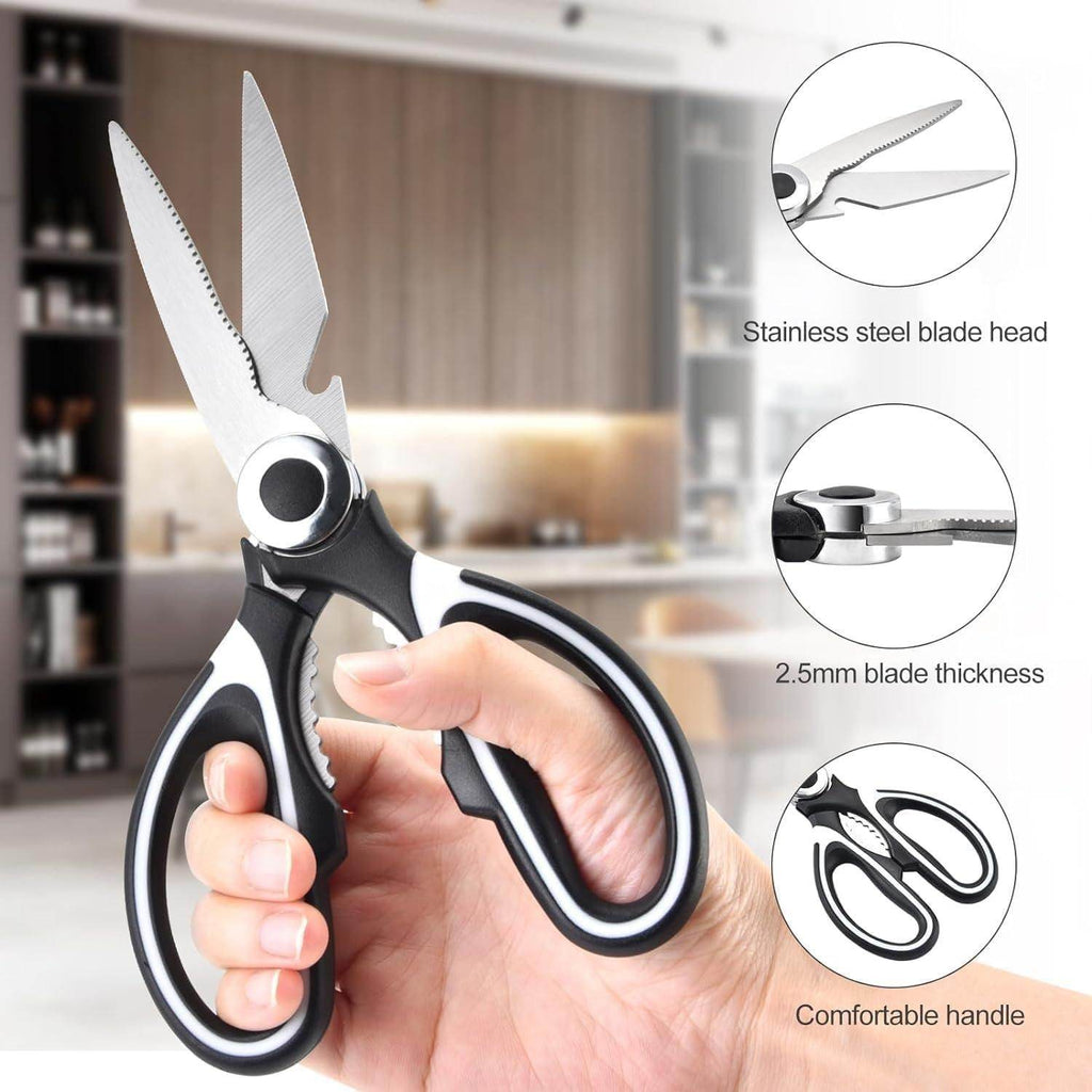 Multifunction Kitchen Scissors - Chicken Bone Meat Vegetable Cutter Nutcracker Bottle Openers Tools, 1 Pcs - NARIX INDIA 