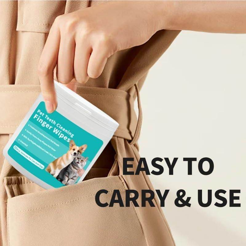 Disposable Dental Finger Wipes For Pets - NARIX INDIA 