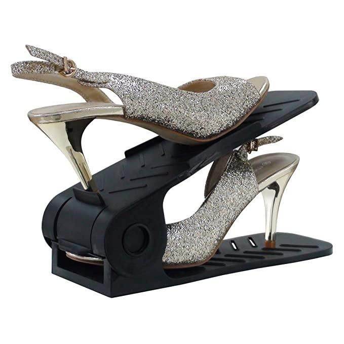 Shoe Rack-Space Savers Shoe Rack Cabinets Storage Plastic Adjustable Shoes Wardrobe Shoes Storage ( 4 Pcs) - NARIX INDIA 