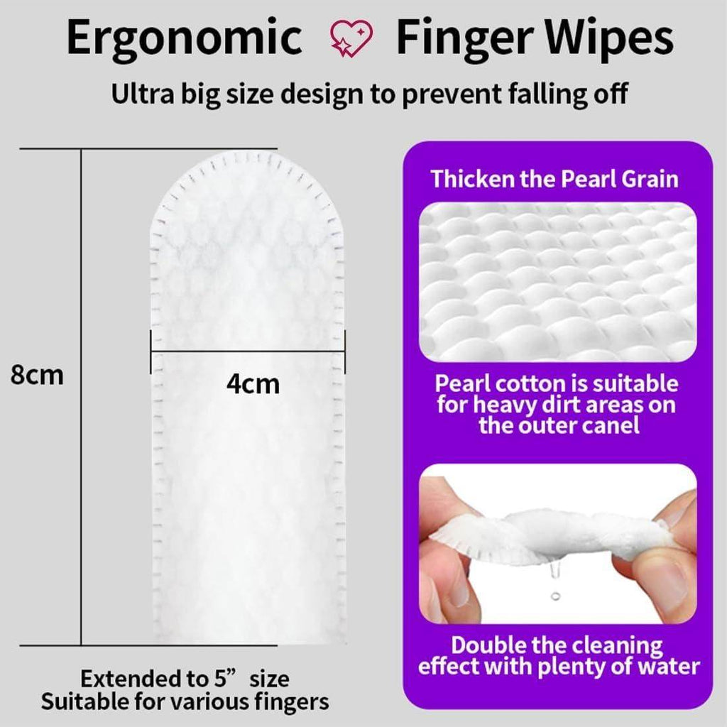Disposable Dental Finger Wipes For Pets - NARIX INDIA 