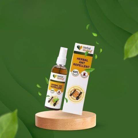 HERBAL STRATEGI Ant Repellent Spray Non-Toxic 100% Herbal Stain Free (100 ml) - NARIX INDIA 