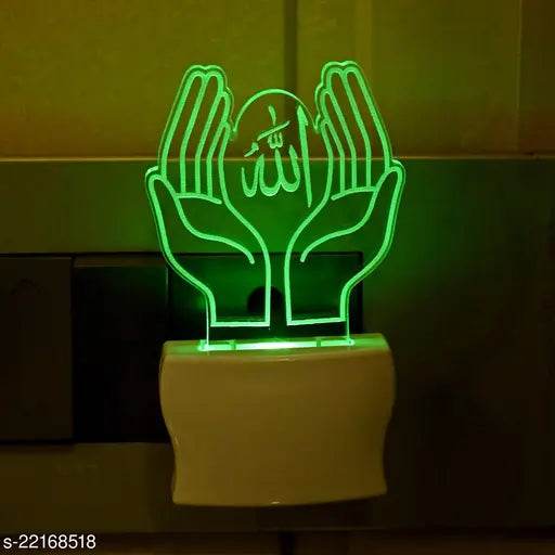 Afast 3D Illusion Effect Pray Alla Multi Colour LED Night Lamp - NARIX INDIA 