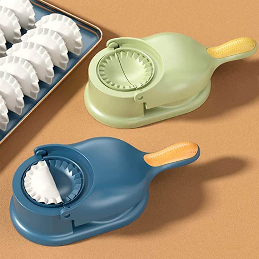 2 in 1 Dumpling Momos maker Kitchen Accessories Multi Uses Dumpling Baking Pastry Maker (Assorted Color) - NARIX INDIA 