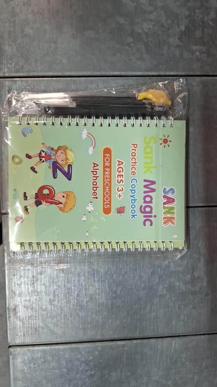 Sank Magic Practice Copybook (4 BOOKS,1 PEN,1 GRIP,10 REFILL) - NARIX INDIA 