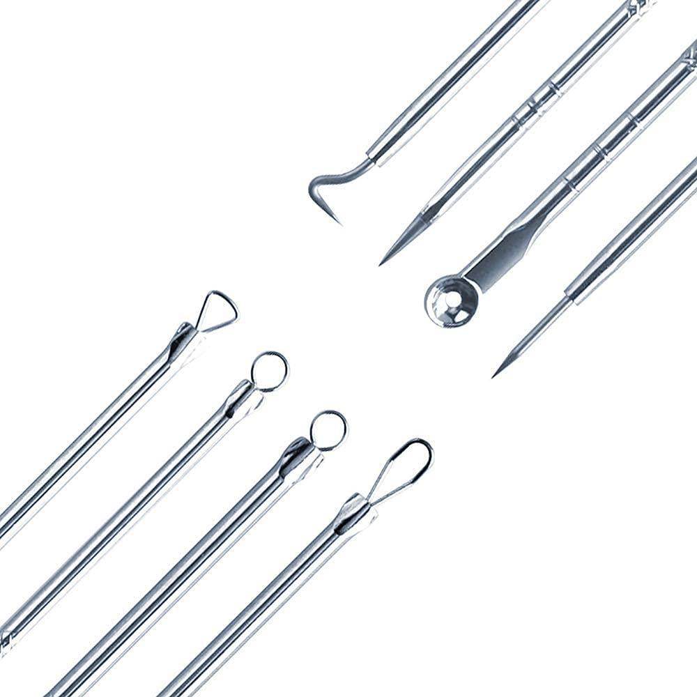 Stainless Steel Blackhead Remover Extractor Tool Set of 4 - NARIX INDIA 