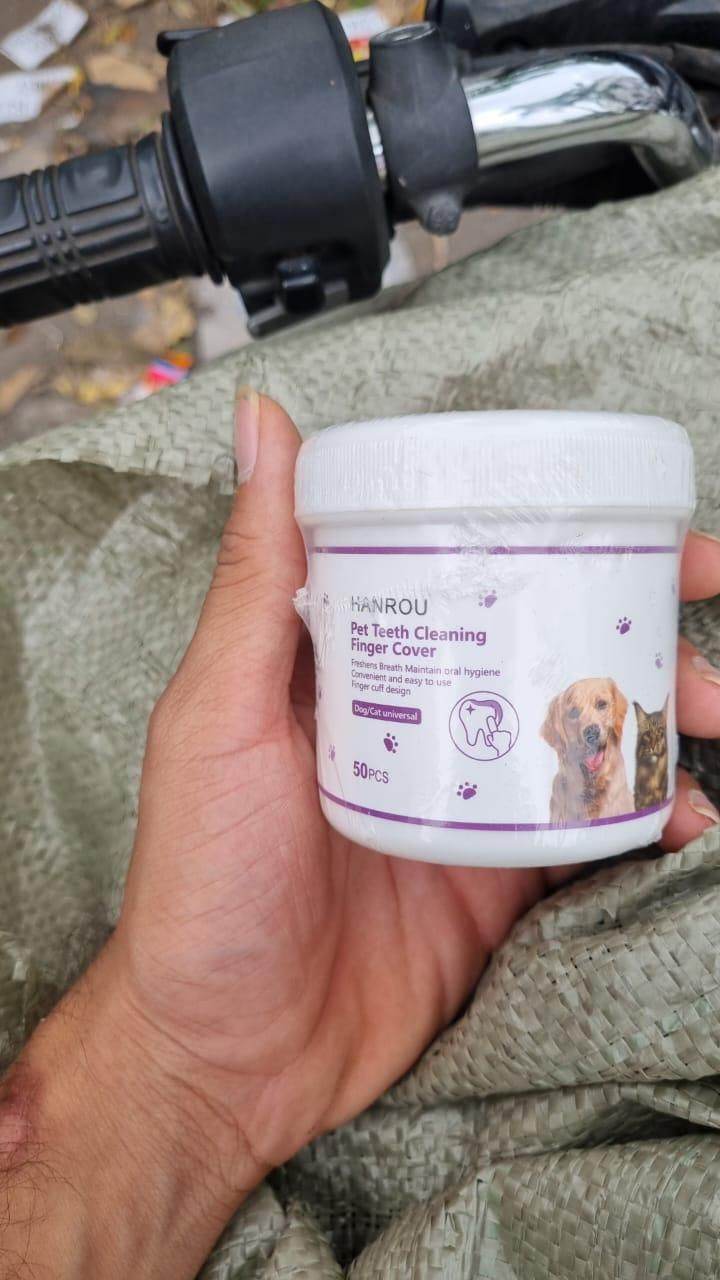 Disposable Dental Finger Wipes For Pets - NARIX INDIA 
