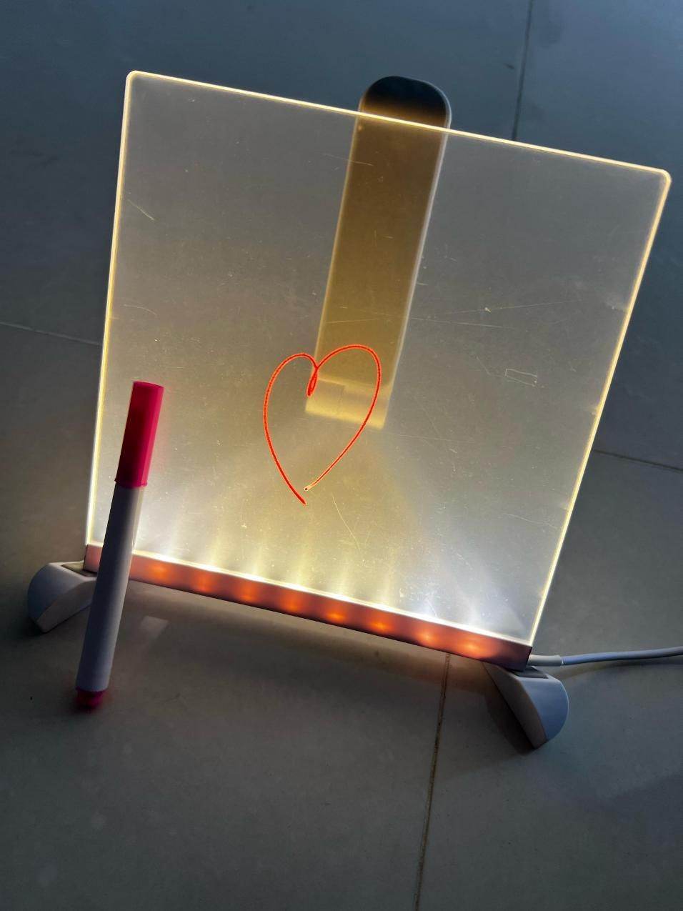 3D LED Light Glass Acrylic Writing pad - NARIX INDIA 
