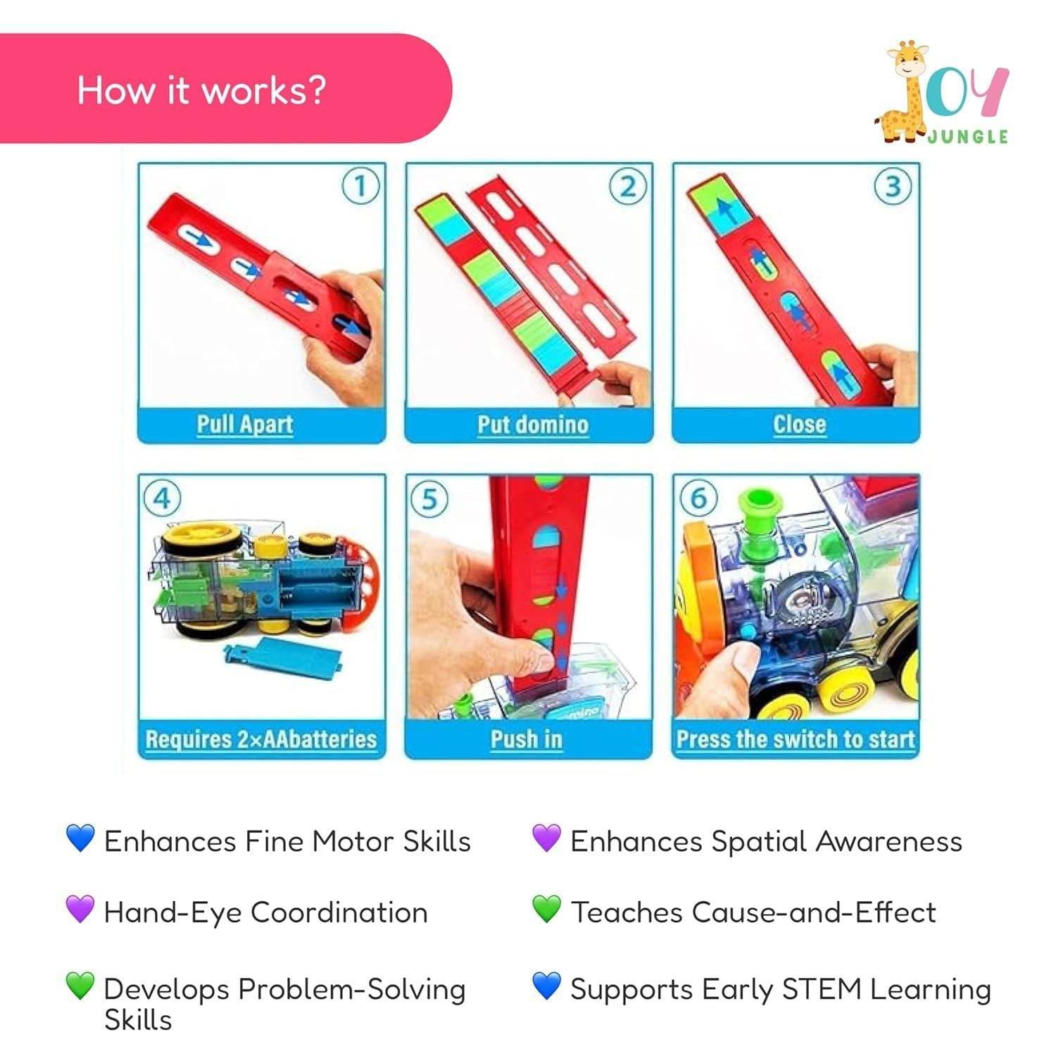 Train Toy Domino Set for Kids ? BPA-Free Plastic with Sound Effects� - NARIX INDIA 