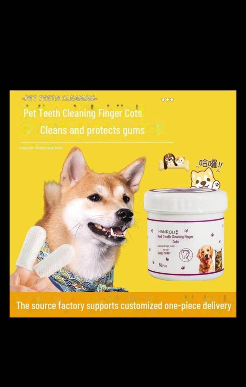 Disposable Dental Finger Wipes For Pets - NARIX INDIA 