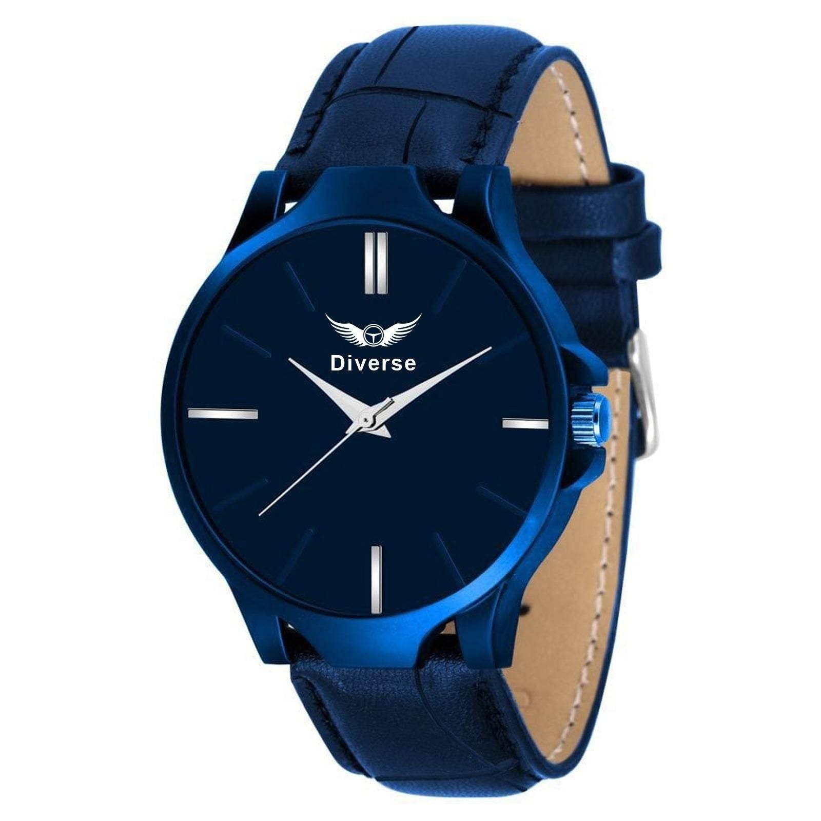 Men's Analog Leather Watch - NARIX INDIA 
