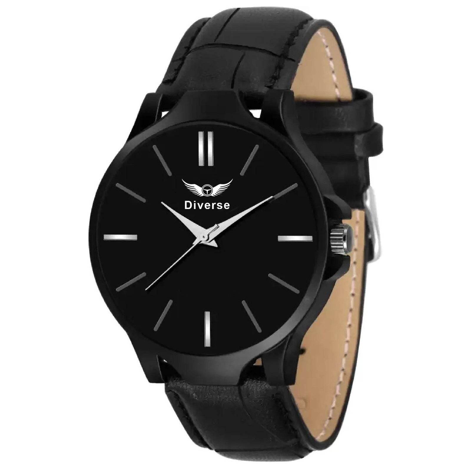 Men's Analog Leather Watch - NARIX INDIA 
