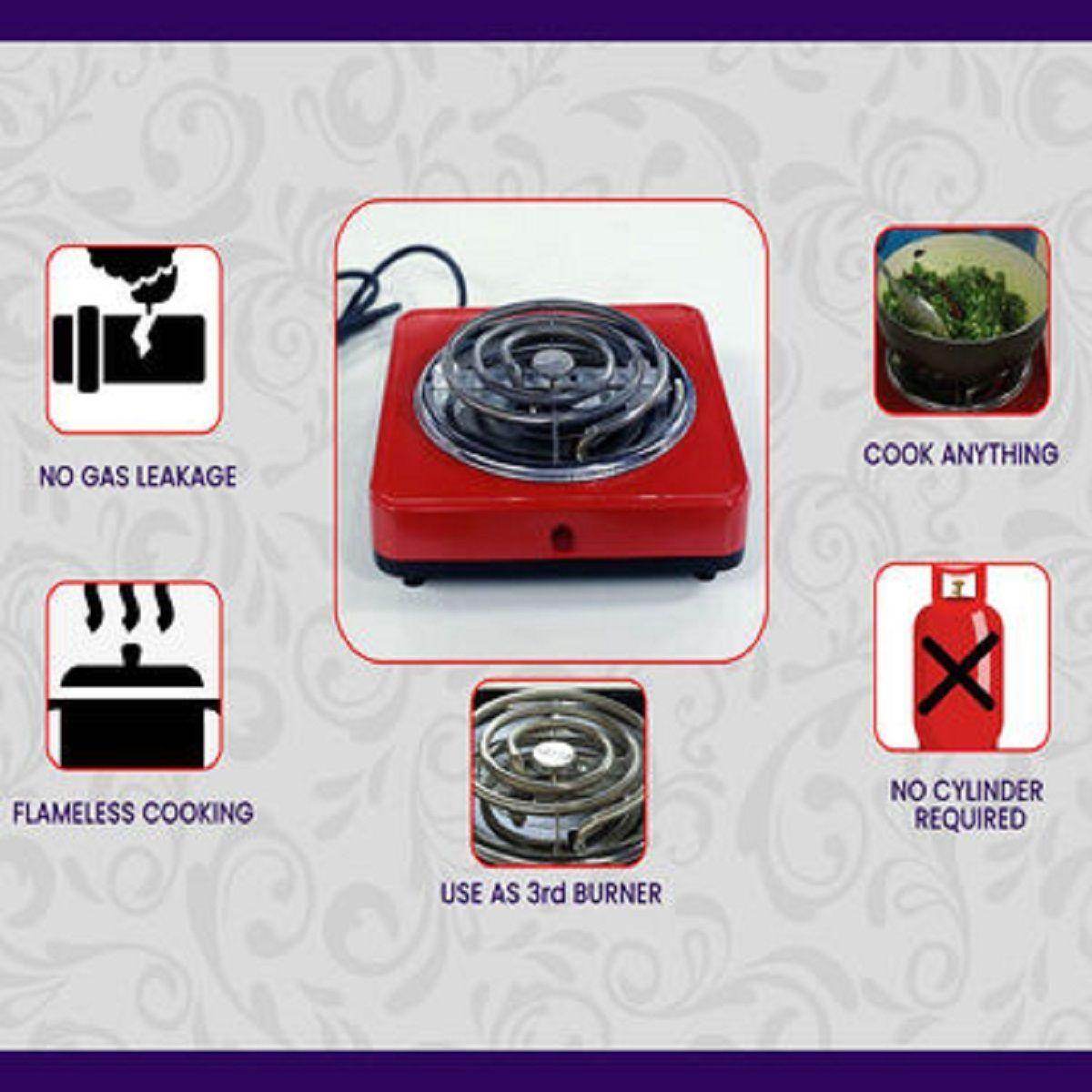 Flameless Electric Cooking Stove (Muticolor) - NARIX INDIA 