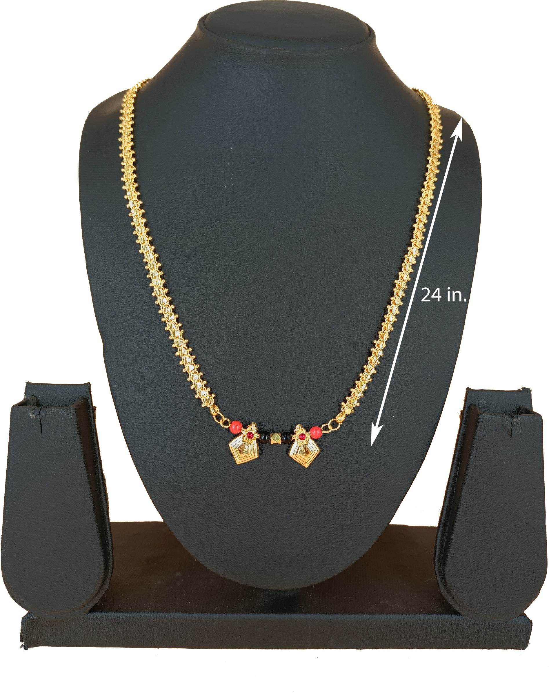 Beautiful Gold Plated Mangalsutra - NARIX INDIA 
